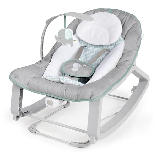 Ingenuity Keep Cozy 3-in-1 Grow with Me Vibrating Baby Bouncer, Seat & Infant to Toddler Rocker, Vibrations & -Toy Bar, 0-30 Months Up to 40 lbs...