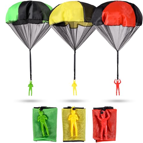 nutty toys Parachute Toys for Kids - Tangle Free Outdoor Flying Parachute Men, Best Small Outside Toys for 3 4 5 6 7 8 9 10 Year Old Top...