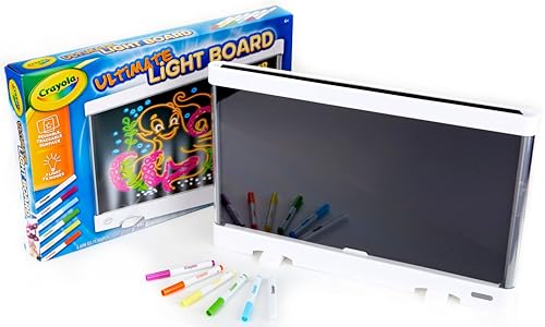 Crayola Ultimate Light Board - White, Kids Drawing Tablet, LED Drawing Board for Kids, Holiday Gift for Boys & Girls, Toys for Kids, 6+