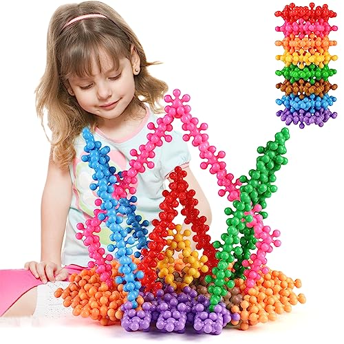 TOMYOU 200 Pieces Building Blocks Kids STEM Toys Educational Discs Sets Interlocking Solid Plastic for Preschool Boys and Girls Aged 3+, Safe...